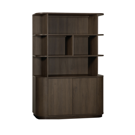 Wandkast Milou | 2 deurs/4 open vak | Lamulux Brown oak Wandkast Milou | 2 deurs/4 open vak | Lamulux Brown oak