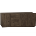 Dressoir Monique | 3 deurs/3 laden | Lamulux Dark Mango