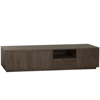 Tv-kast Monique groot | 3 deurs/1 la/1 open | Lamulux Dark Mango