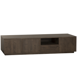 Tv-kast Monique groot | 3 deurs/1 la/1 open | Lamulux Dark Mango