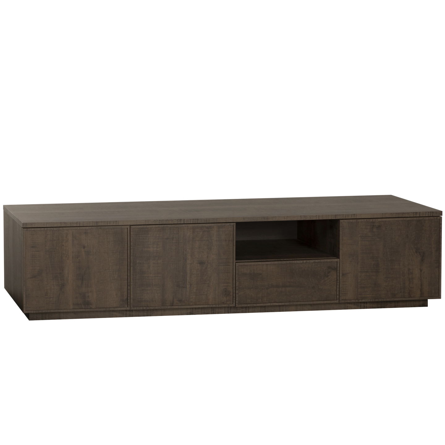 Tv-kast Monique groot | 3 deurs/1 la/1 open | Lamulux Dark Mango