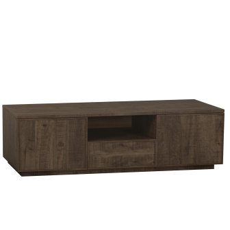 Tv-kast Monique klein | 2 deurs/1 laden/1 open | Lamulux Dark Mango