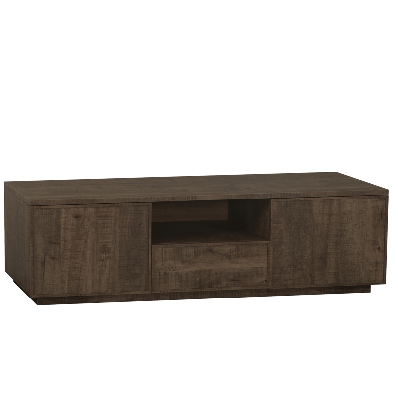 Tv-kast Monique klein | 2 deurs/1 laden/1 open | Lamulux Dark Mango