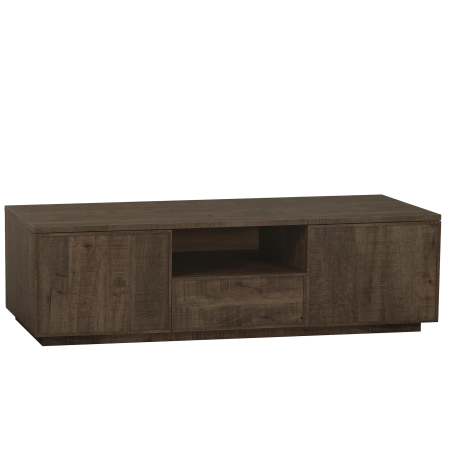 Tv-kast Monique klein | 2 deurs/1 laden/1 open | Lamulux Dark Mango