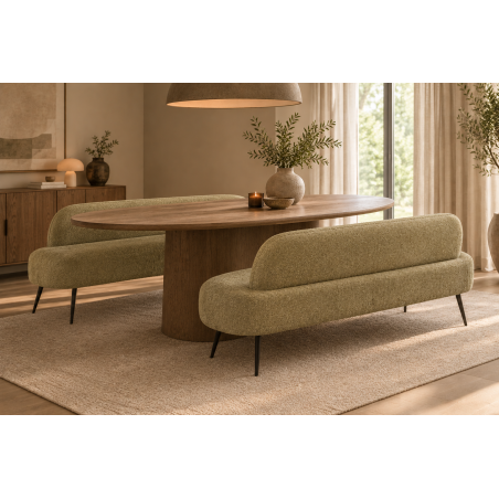 Eetkamerbank Willow | Recht of Ovaal Eetkamerbank Willow | Recht of Ovaal