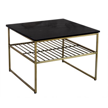 Salontafel Dian Marble Black Gold 55cm