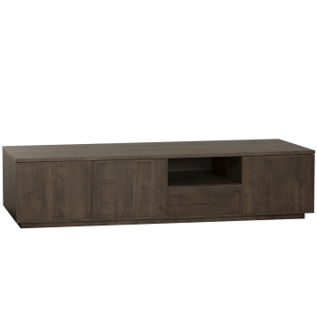 Tv-kast Monique groot | 3 deurs/1 la/1 open | Lamulux Dark Mango