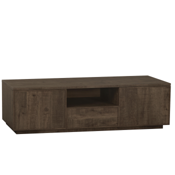 Tv-kast Monique klein | 2 deurs/1 laden/1 open | Lamulux Dark Mango