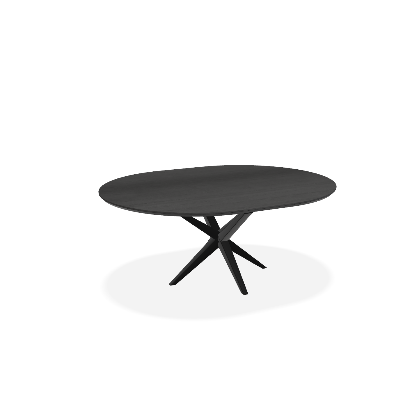 Eetkamertafel Mars | Rond verjongd | Uitschuifbaar | Lamulux