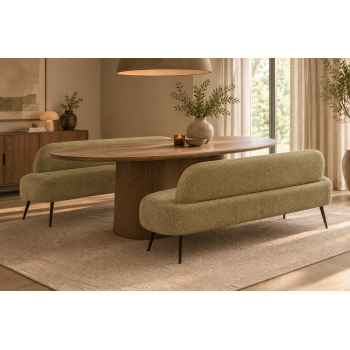 Eetkamerbank Willow | Recht of Ovaal